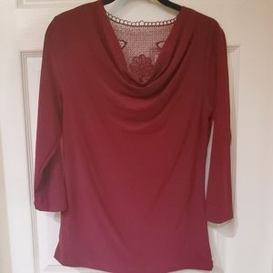 Vintage Suzie maroon top